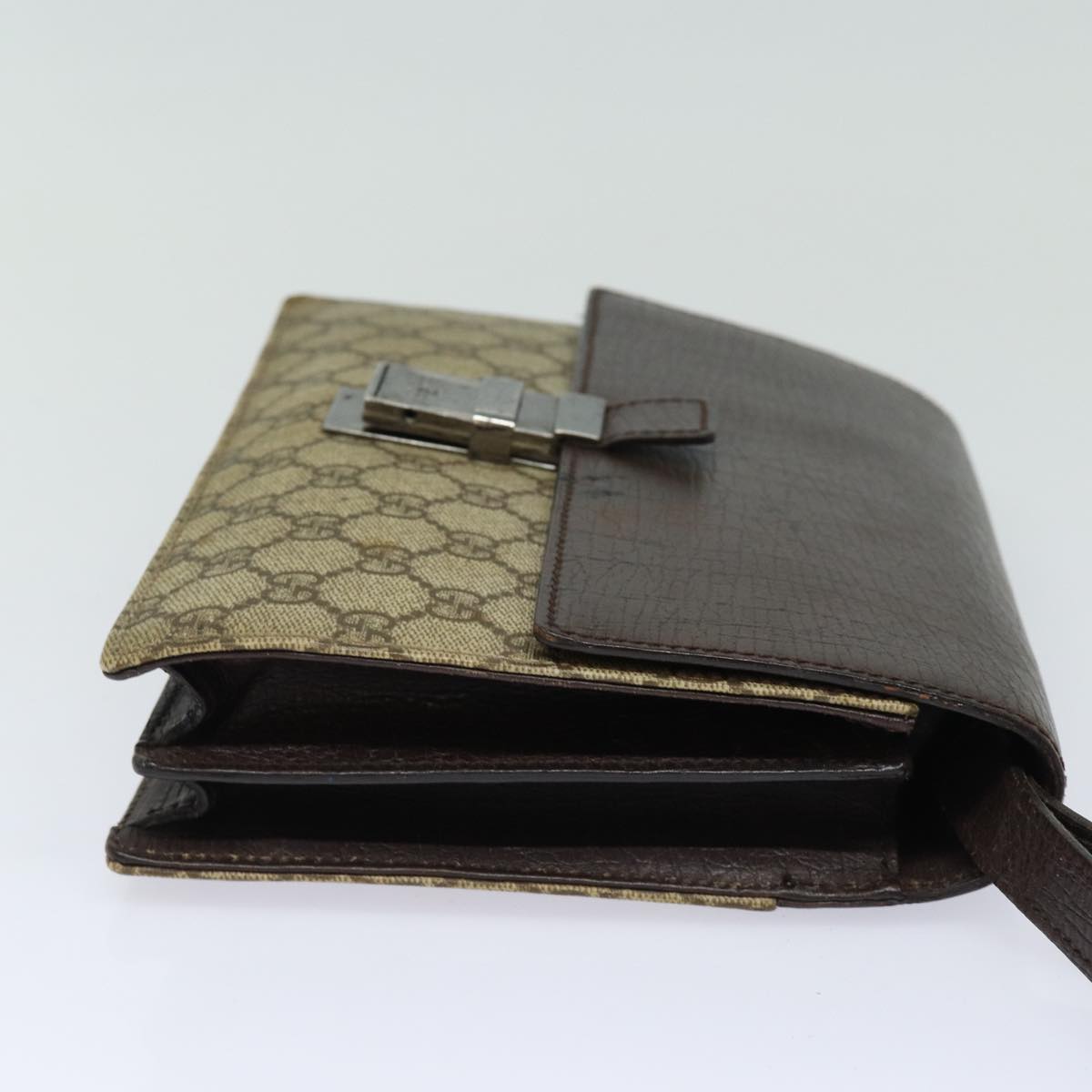 Gucci Leather Canvas Clutch