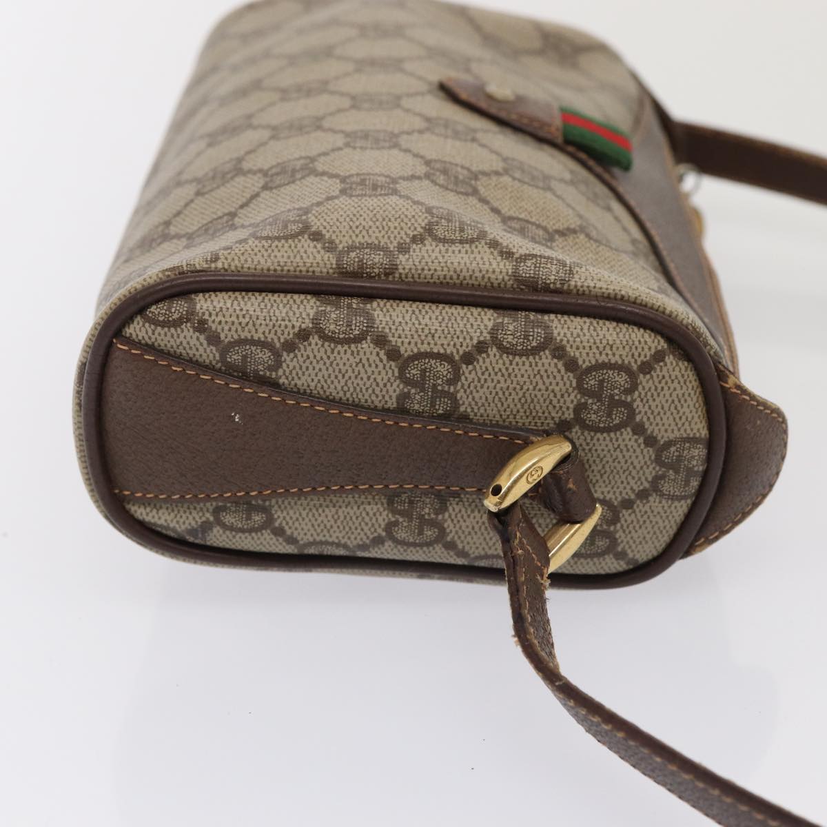 Gucci Leather Canvas Shoulder Bag