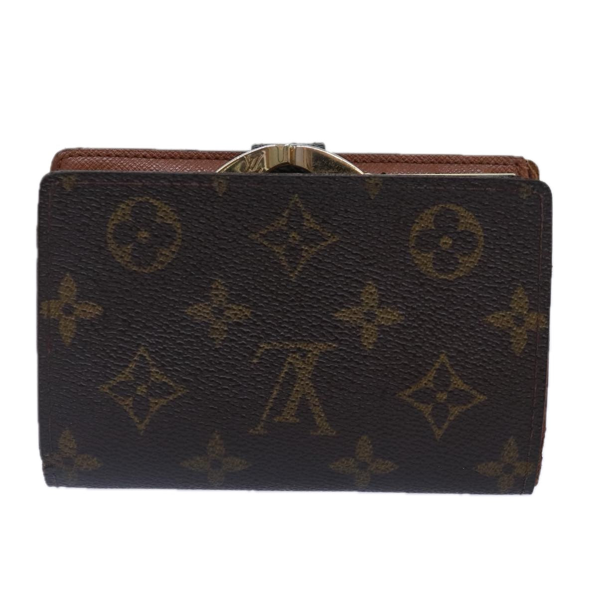 LOUIS VUITTON Monogram Porte Monnaie Billets Viennois Wallet M61663 Auth bs17059