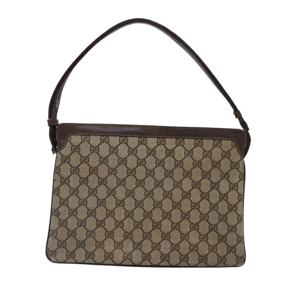Gucci Leather Canvas Shoulder Bag
