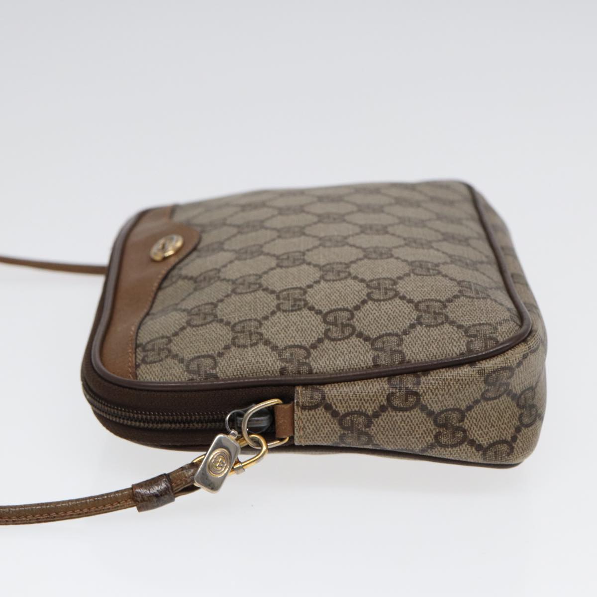 Gucci Leather Canvas Shoulder Bag