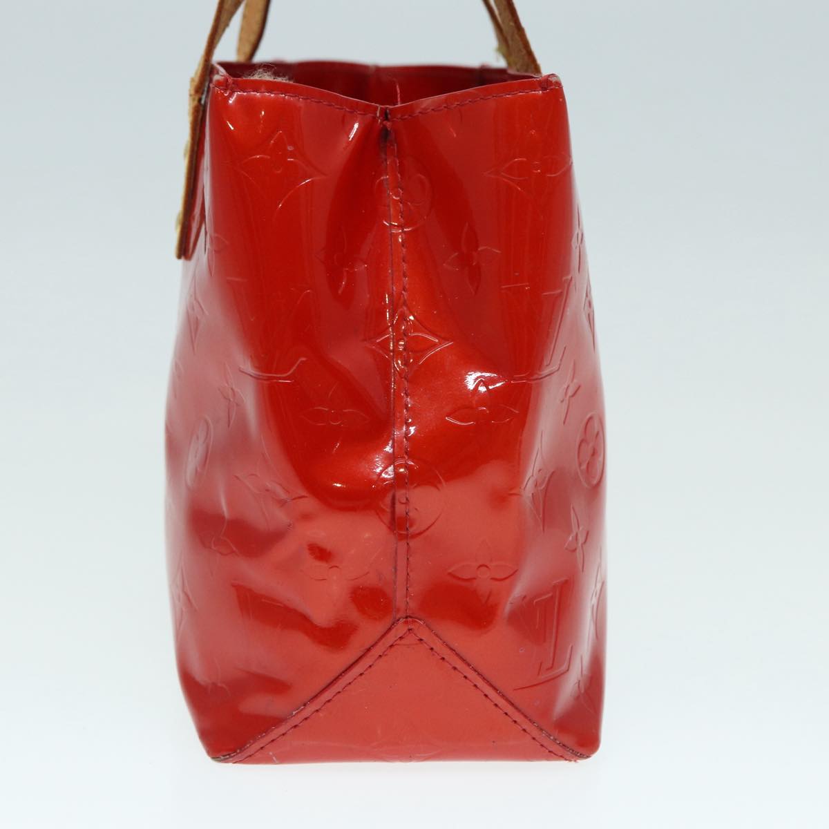 LOUIS VUITTON Monogram Vernis Reade PM Hand Bag Red Rouge M91088 LV Auth bs17816