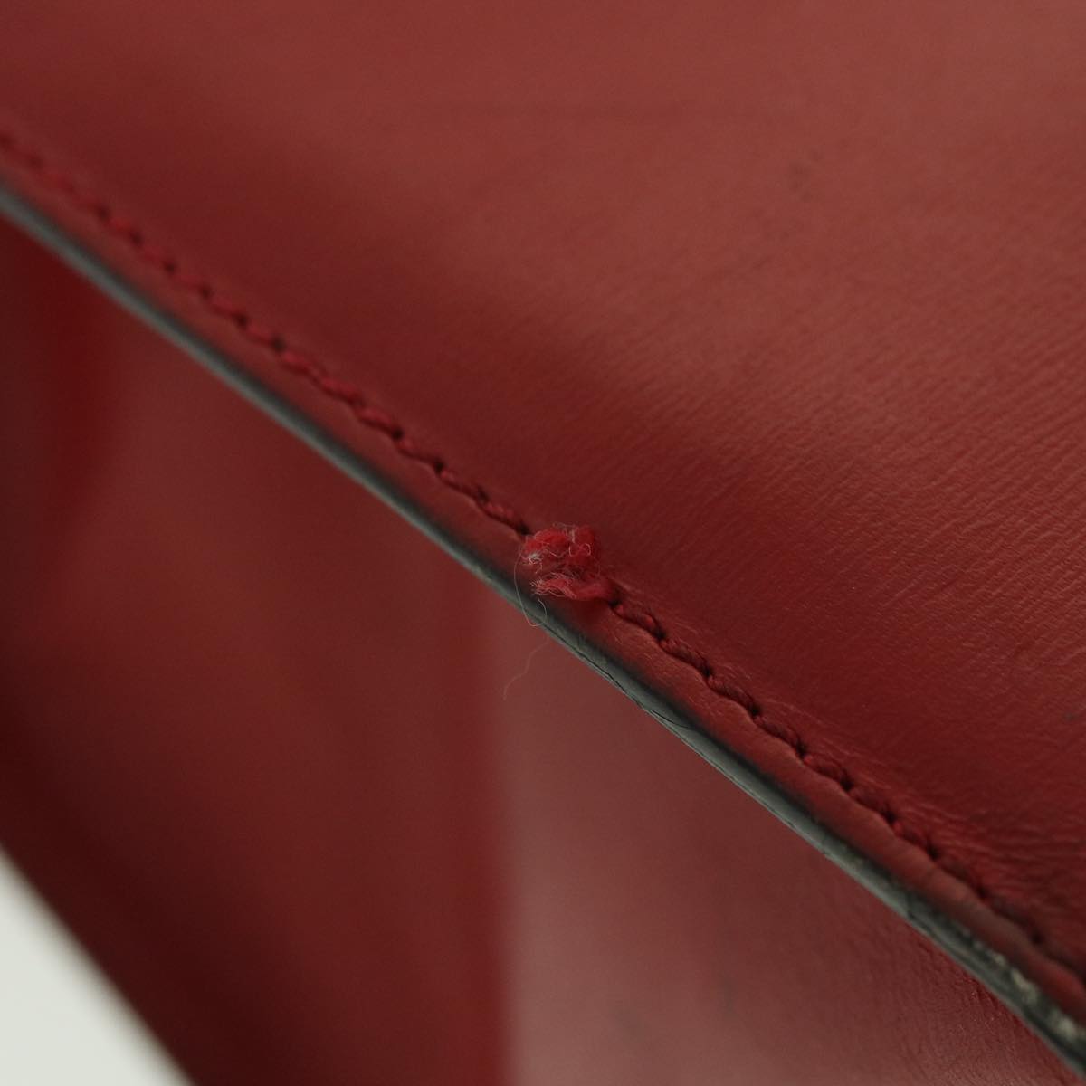Luxury CELINE Shoulder Bag Leather Red  4297