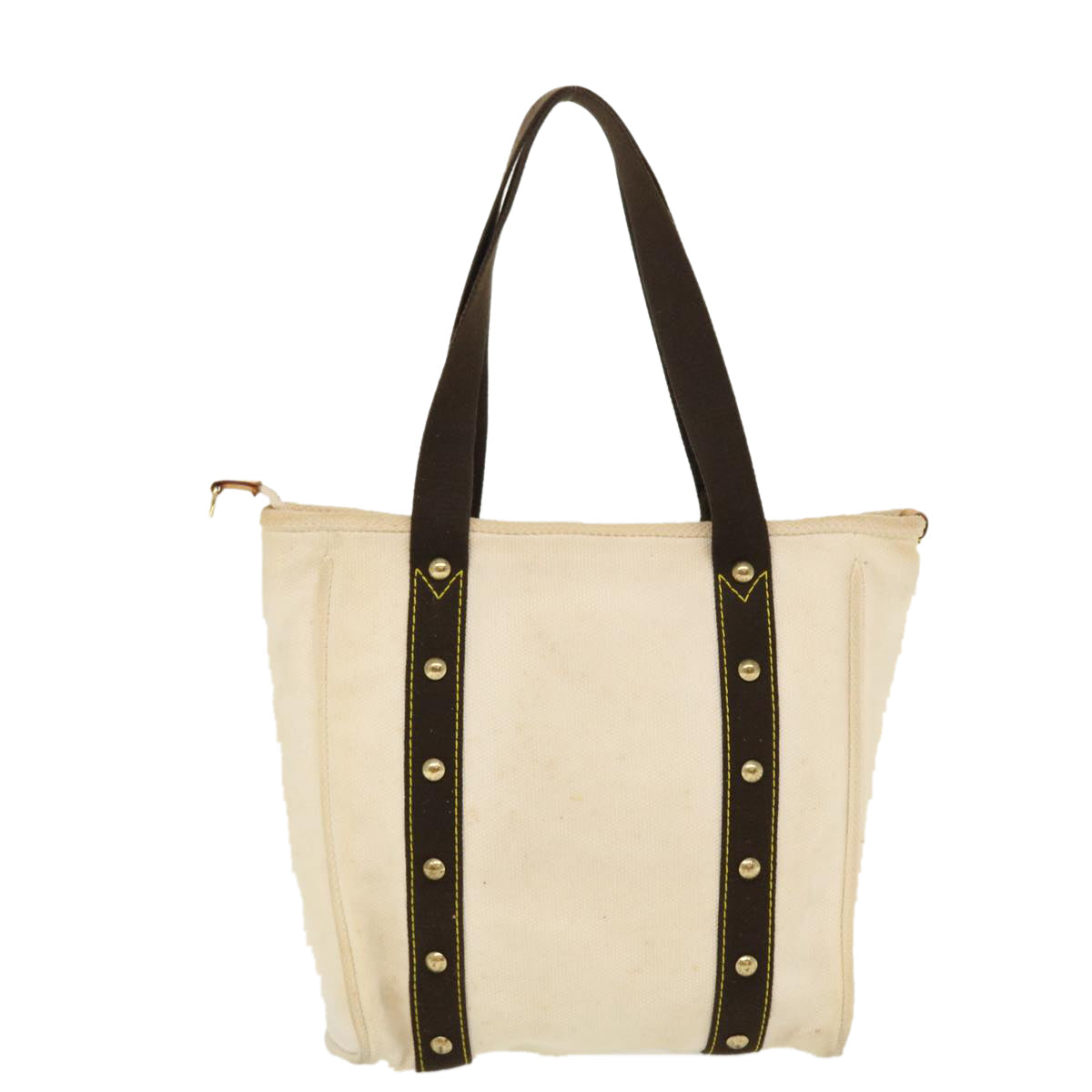 LOUIS VUITTON Antheia Cabas MM Tote Bag Canvas Brown LV Auth bs4483