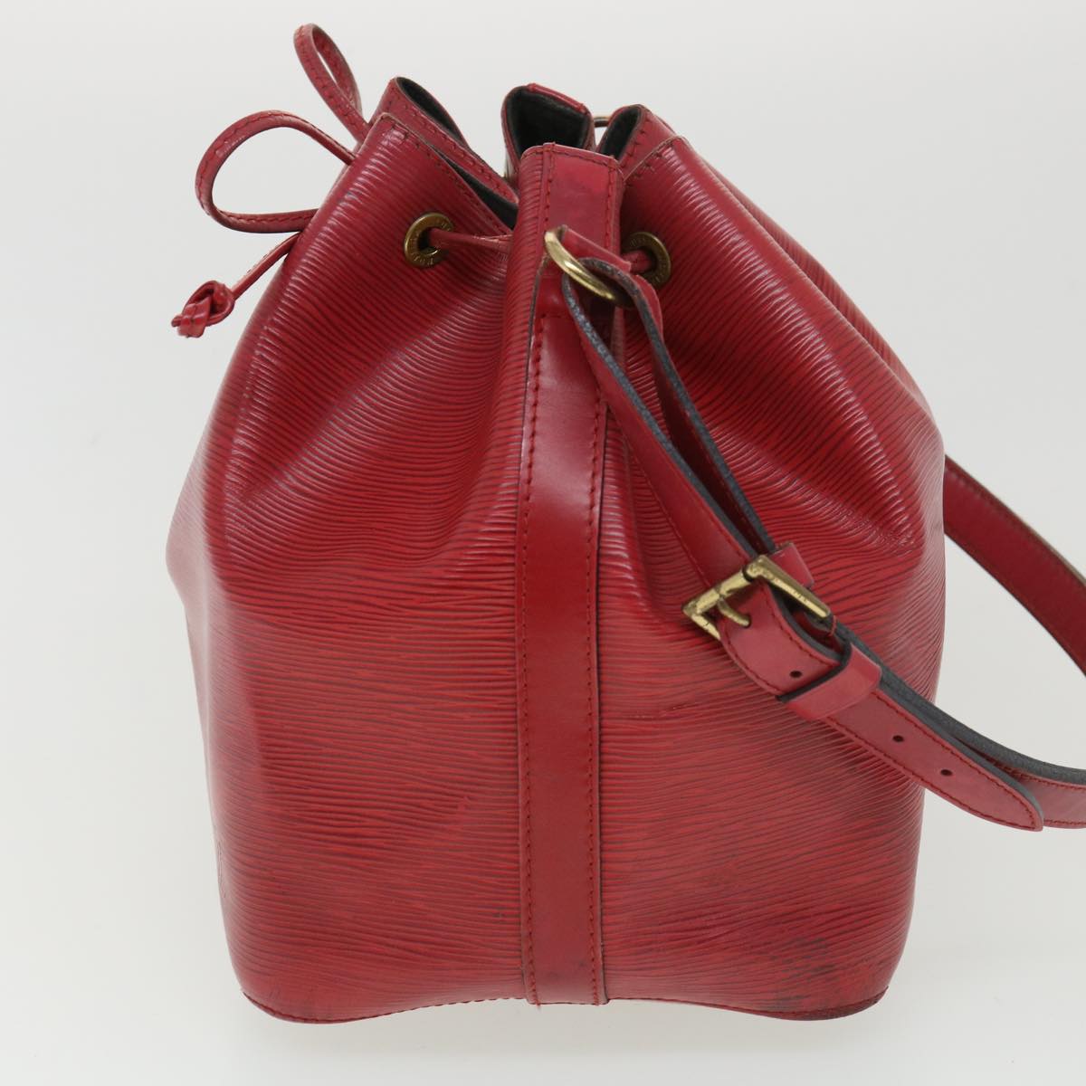 LOUIS VUITTON Epi Petit Noe Shoulder Bag Red LV bs4678