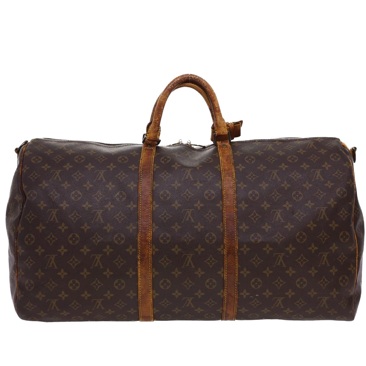 LOUIS VUITTON Monogram Keepall Bandouliere 60 Boston Bag M41412 LV bs4853
