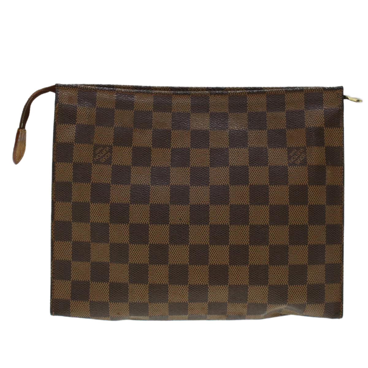 LOUIS VUITTON Damier Ebene Poche Toilette 26 Pouch N47543 LV Auth bs5356