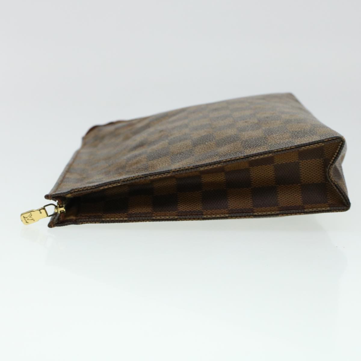 LOUIS VUITTON Damier Ebene Poche Toilette 26 Pouch N47543 LV Auth bs5356