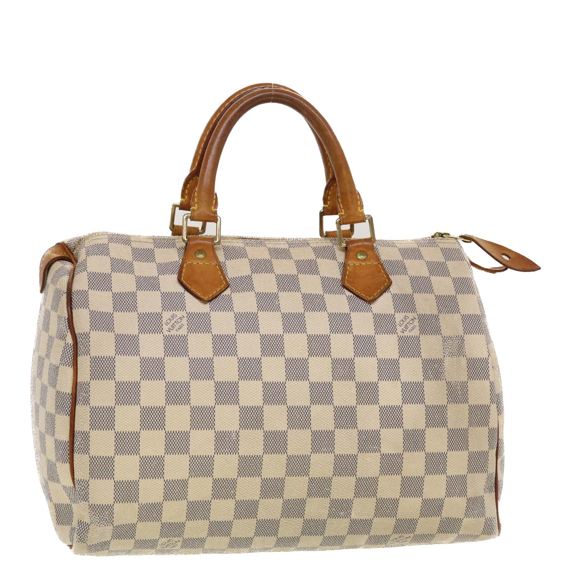 LOUIS VUITTON Damier Azur Speedy 30 Hand Bag N41533 LV Auth bs5457