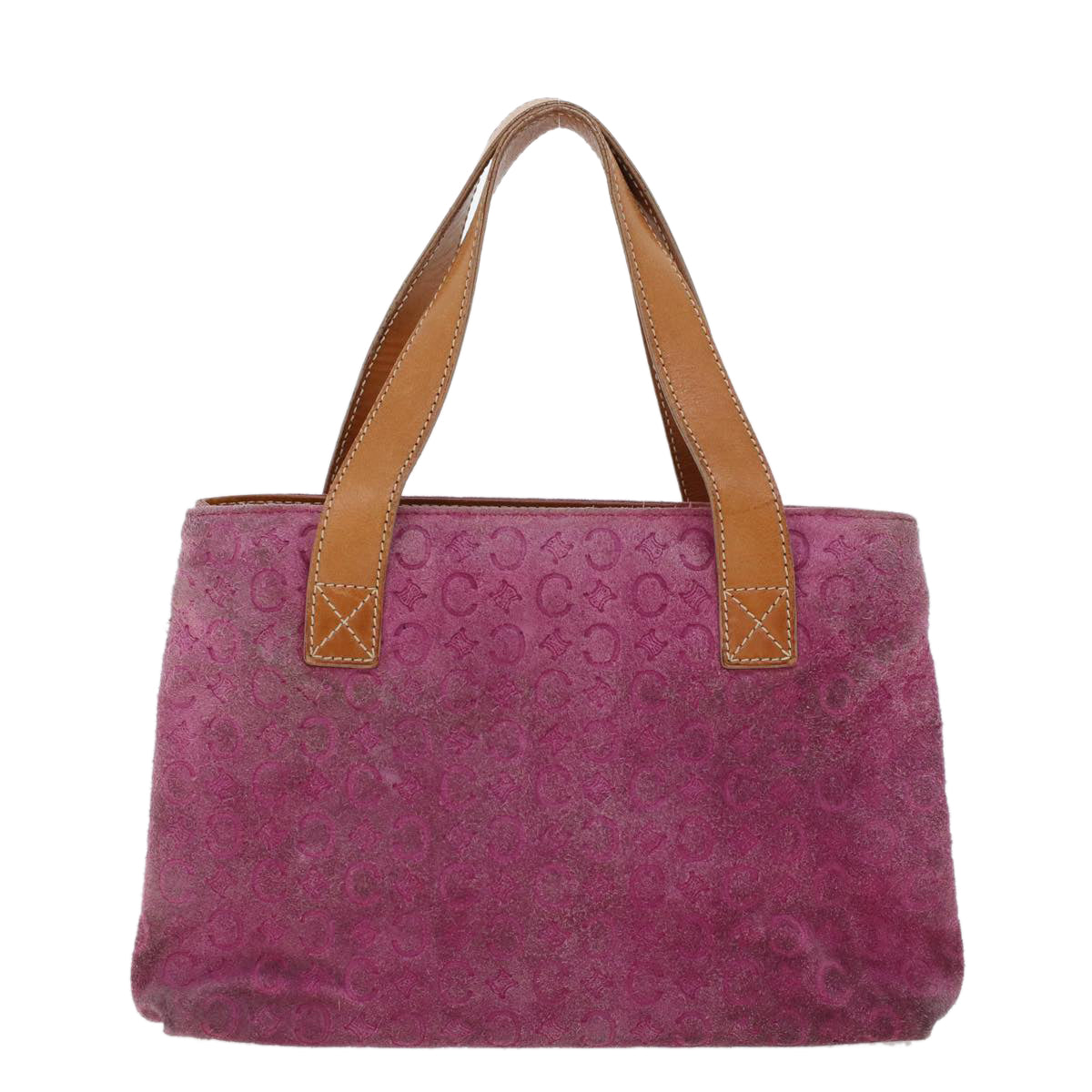 Luxury CELINE C Macadam Canvas Hand Bag Pink  5460
