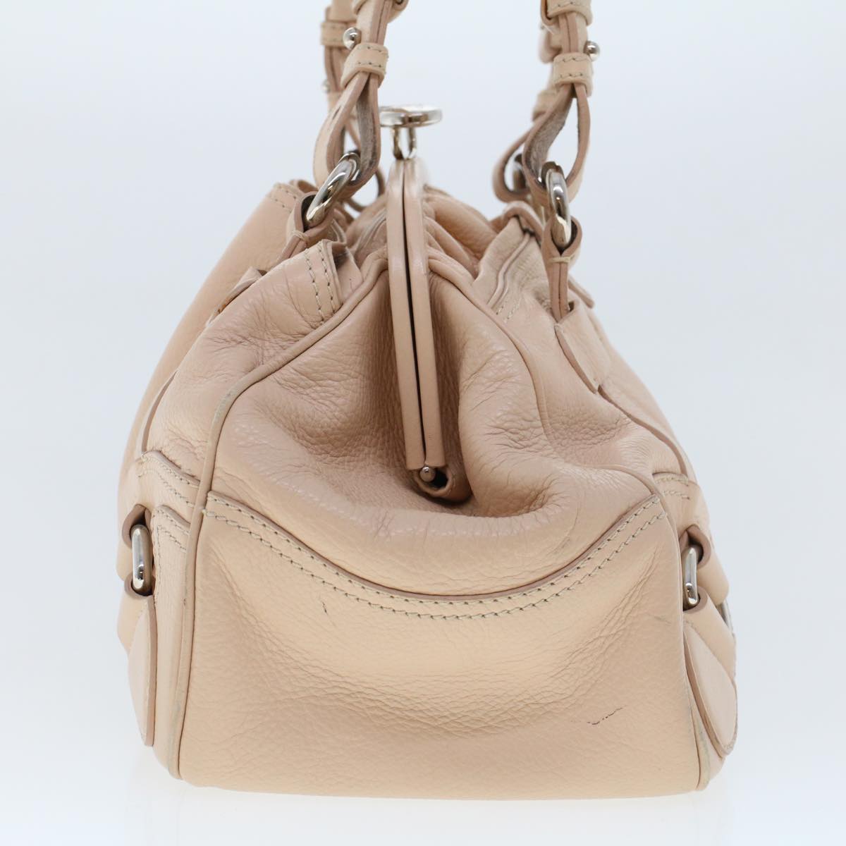 Luxury CELINE Shoulder Bag Leather Pink  5788