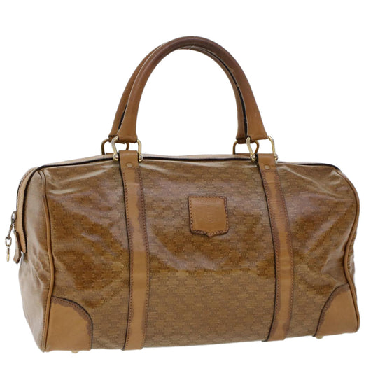 Luxury CELINE Macadam Canvas Boston Bag Coated Canvas Brown 6013