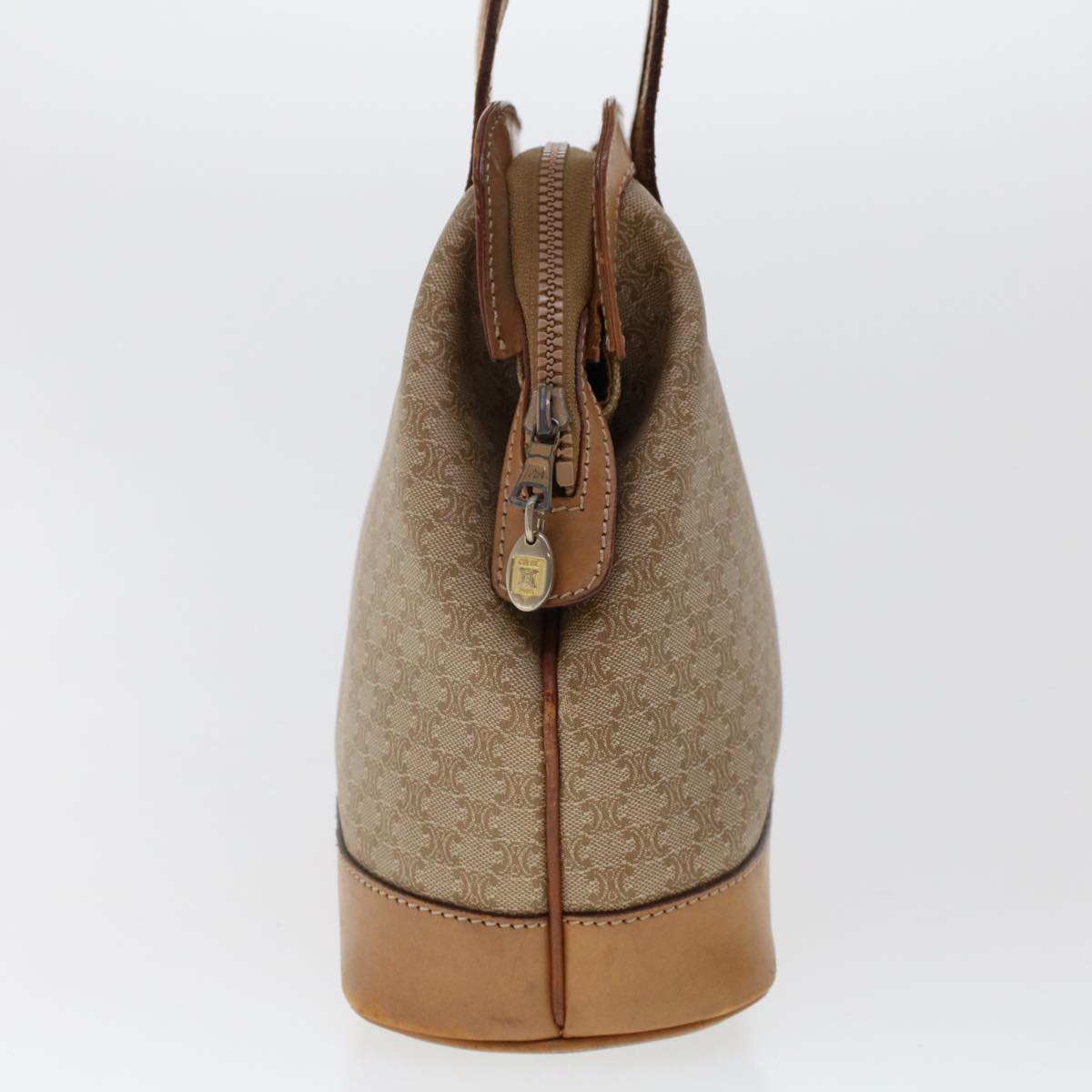 Luxury CELINE Macadam Canvas Pouch Shoulder Bag 2Set Beige  6571