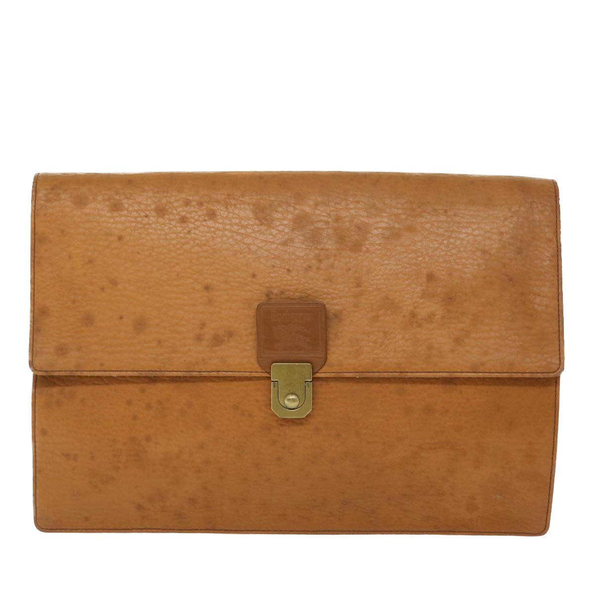 Luxury BurberrySs Briefcase Leather Brown Auth bs7549