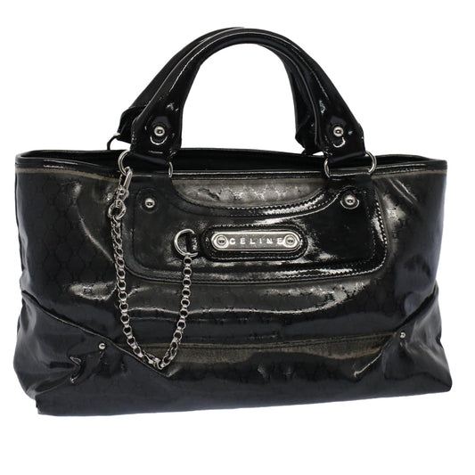 Luxury CELINE Hand Bag Coated Canvas Black 7601
