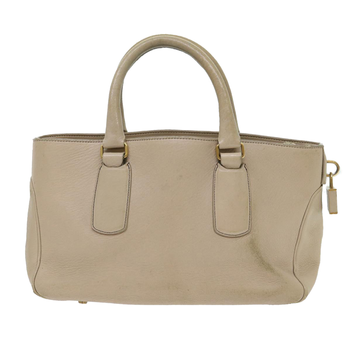 Luxury CELINE Hand Bag Leather Beige  8421
