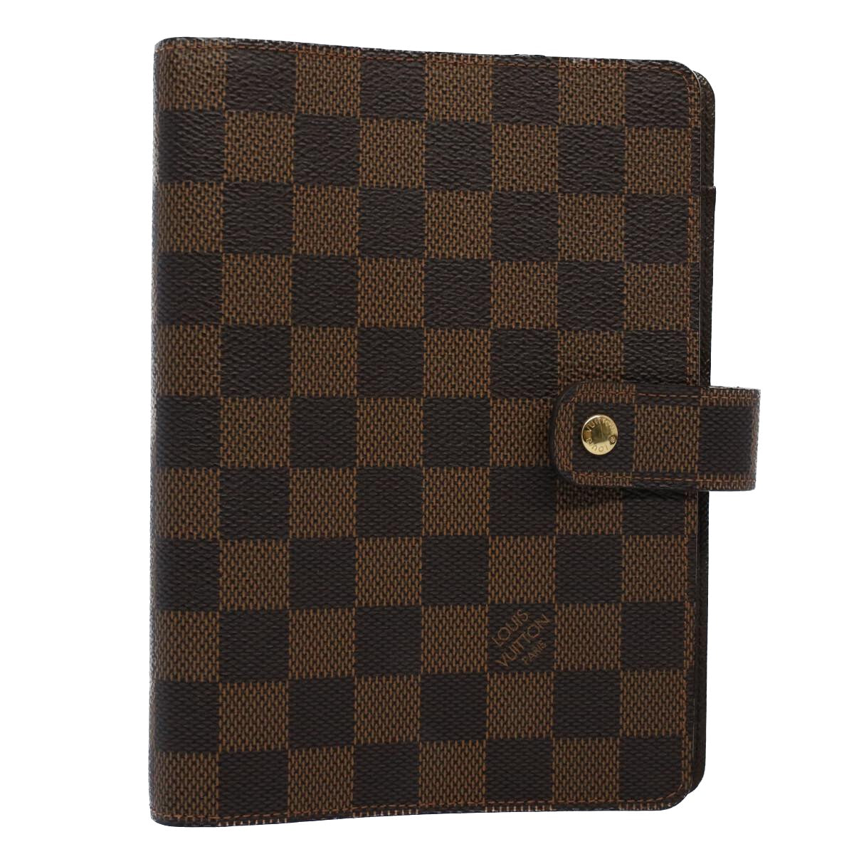 LOUIS VUITTON Damier Ebene Agenda MM Day Planner Cover R20240 LV Auth bs8571