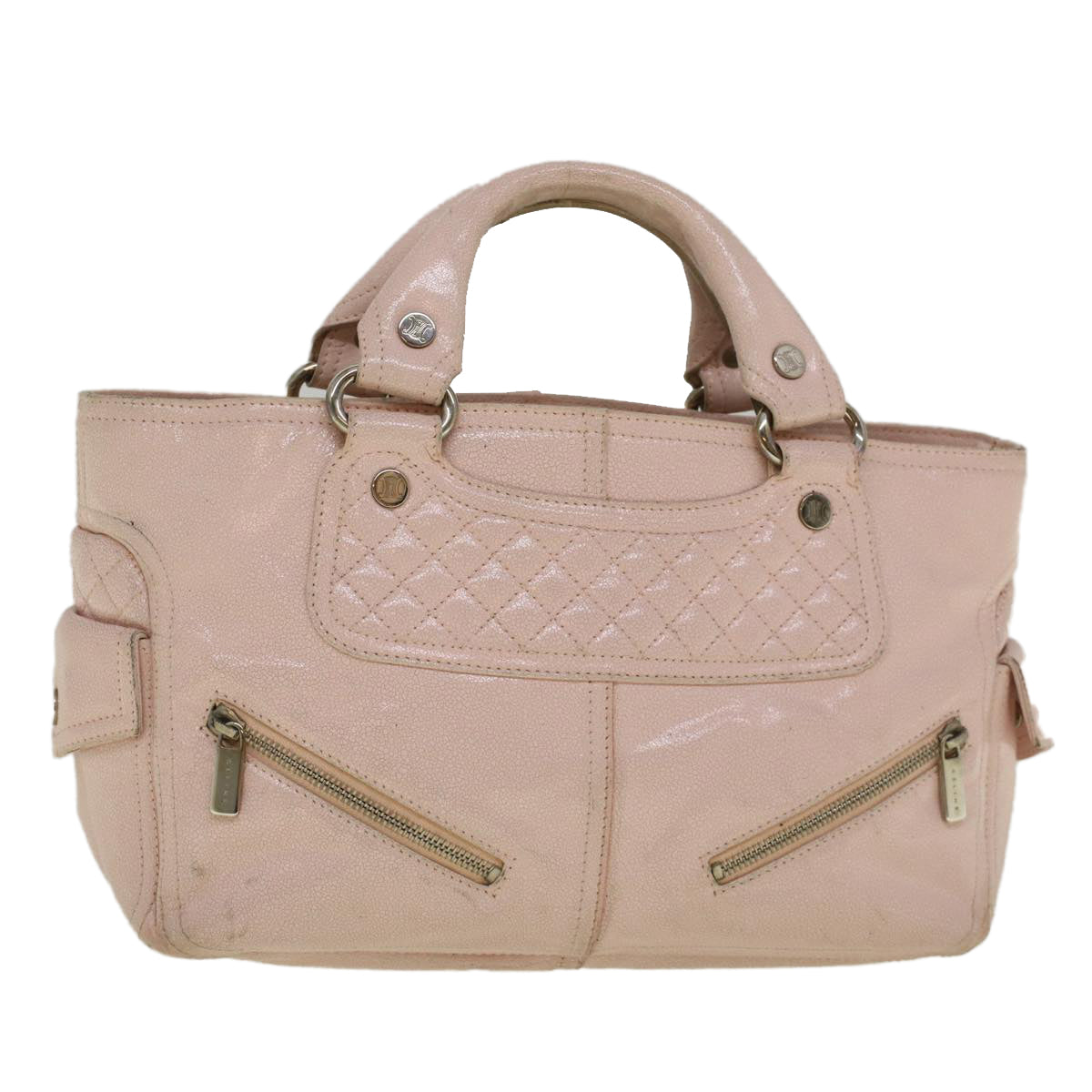 Luxury CELINE Hand Bag Leather Pink  9529