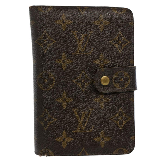 LOUIS VUITTON Monogram Porto Papie Zip Wallet M61207 LV Auth bs9557