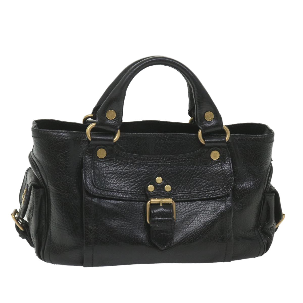 Luxury CELINE Hand Bag Leather Black  9854