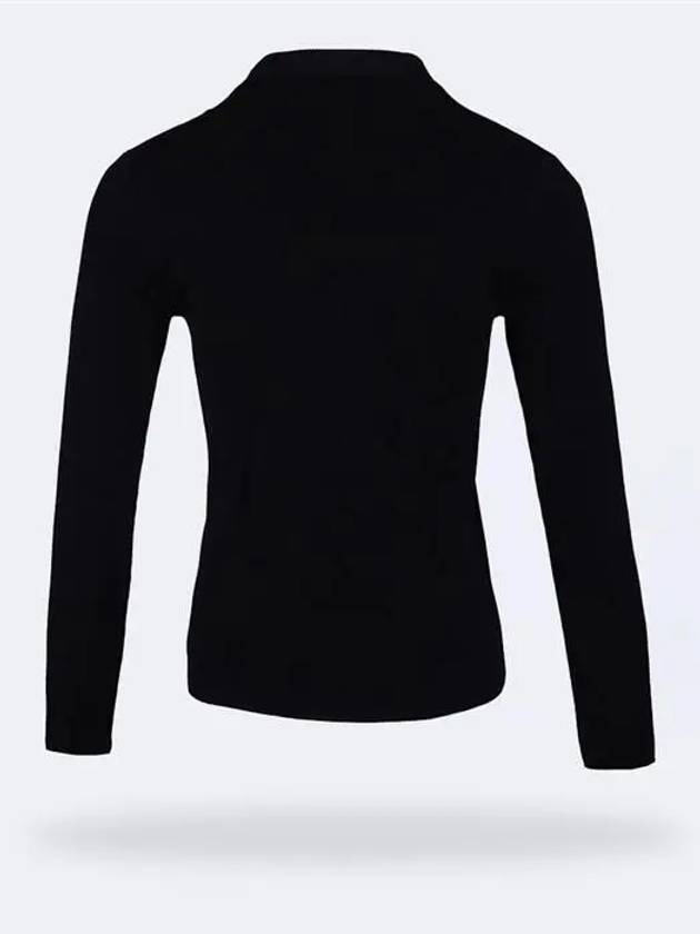 Luxury Balenciaga Trending 2026 WoMen's Neck Logo Crew Neck Knit Top Black