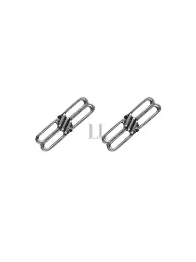 Luxury Balenciaga Trending 2026 WoMen's BB Icon Earrings Silver