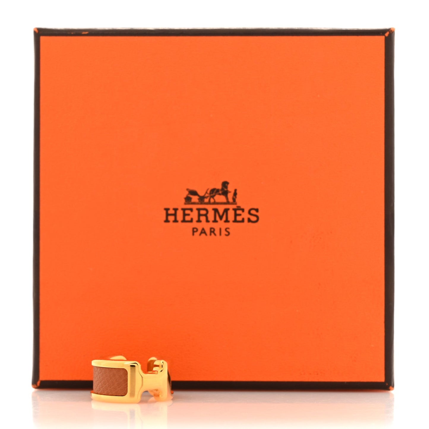 Hermes Epsom Olympe Ear Cuff PM Gold