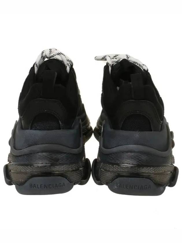 Luxury Balenciaga Trending 2026 Triple S Clear Sole Low Top Sneakers Black