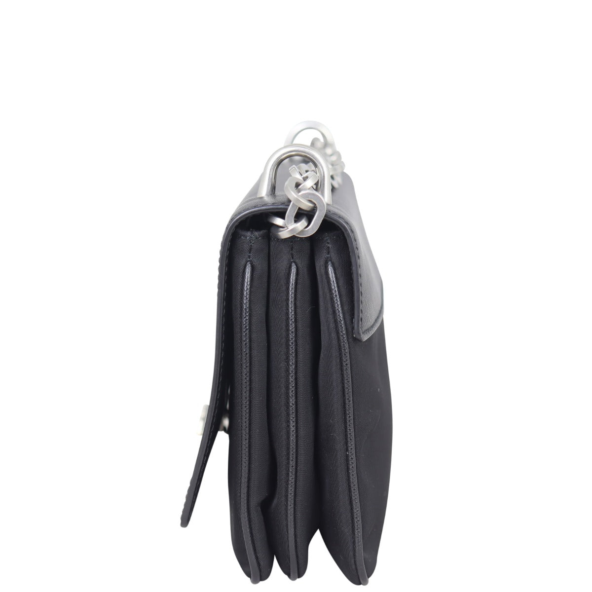 Prada Saffiano Tessuto Chain Shoulder Bag