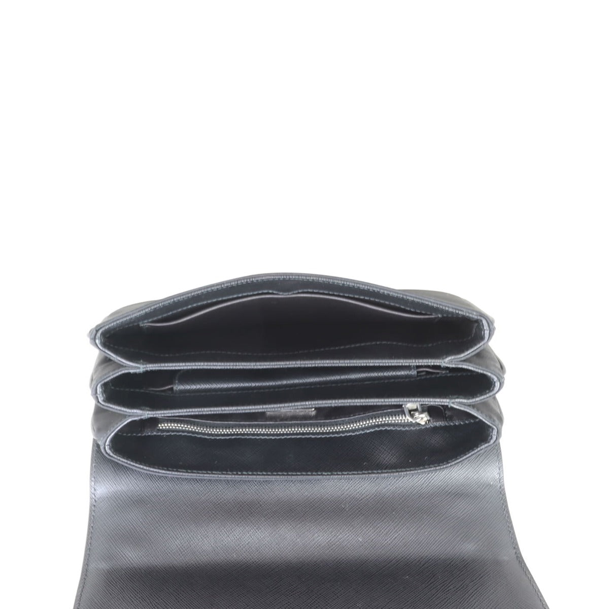 Prada Saffiano Tessuto Chain Shoulder Bag