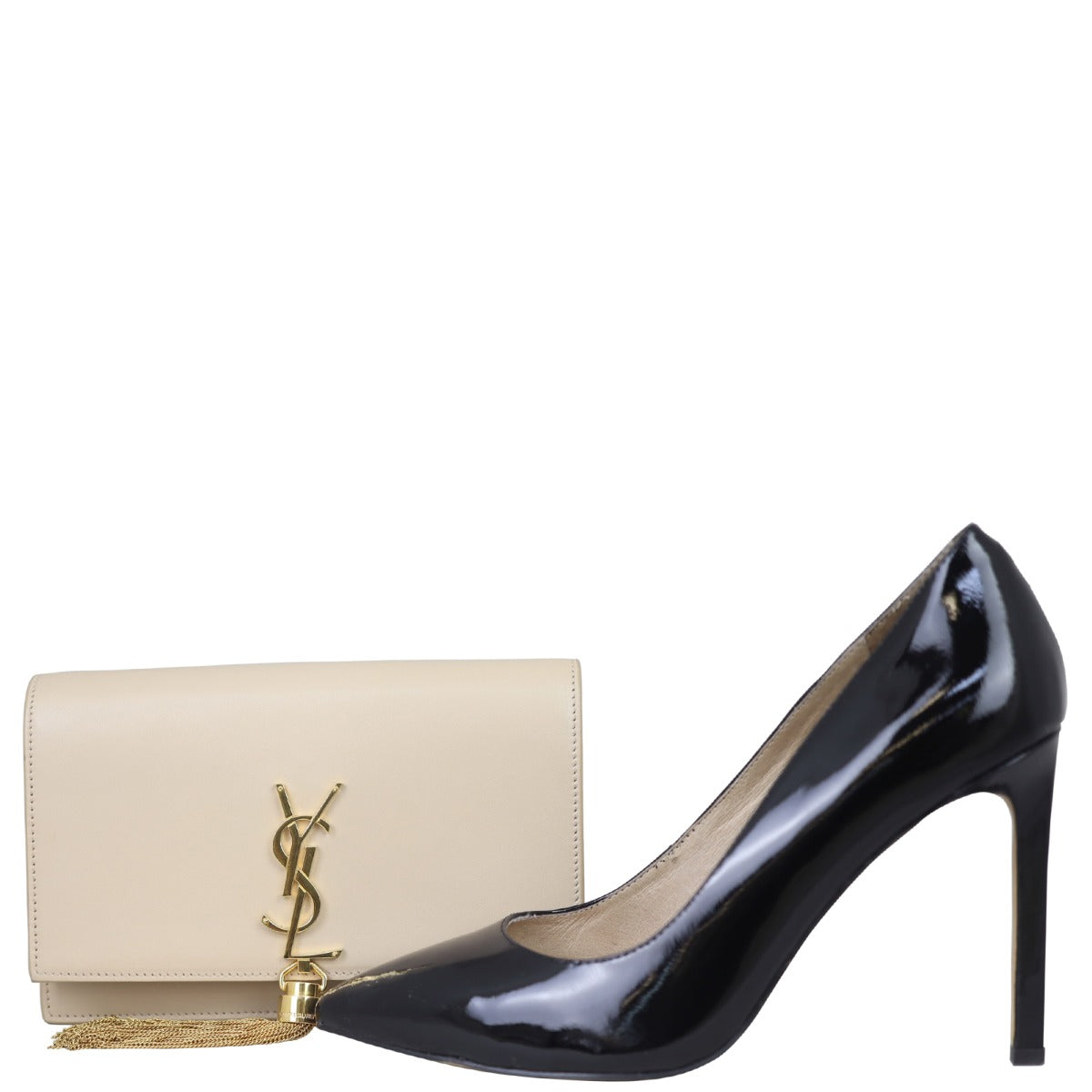 Saint Laurent Kate Tassel Chain Wallet
