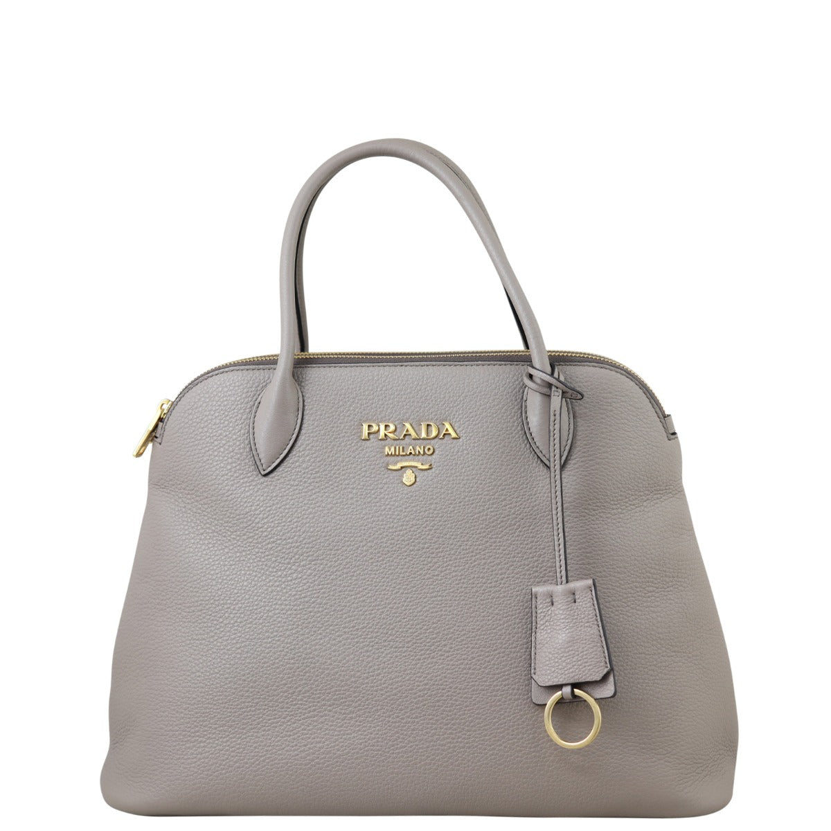 Prada Vitello Daino Double Zip Tote