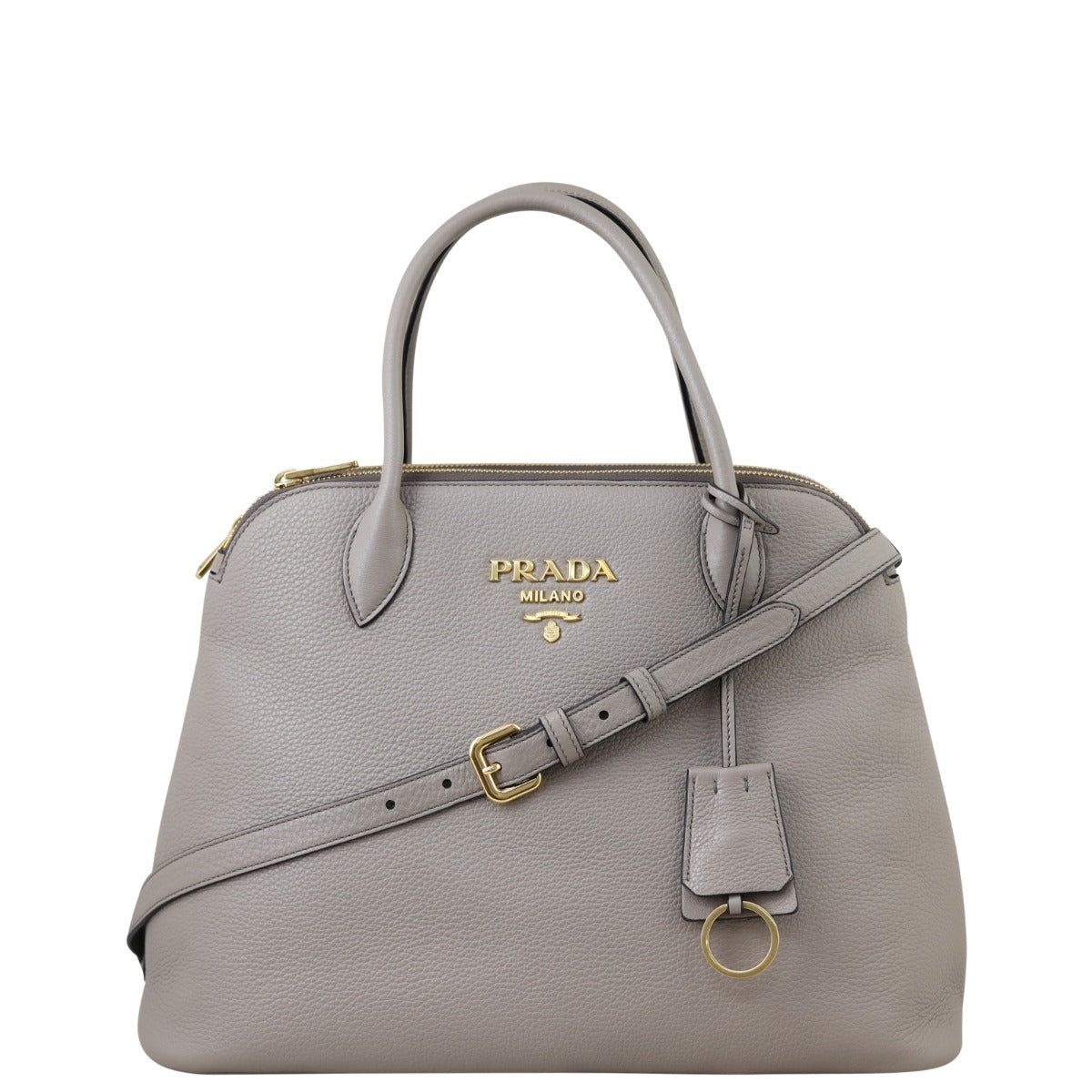 Prada Vitello Daino Double Zip Tote