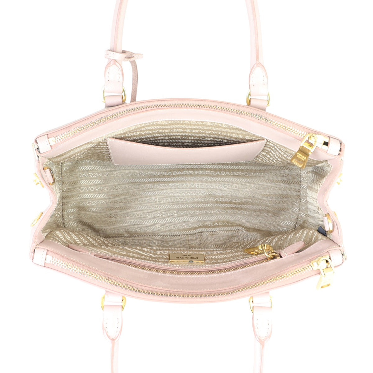Prada Saffiano Lux Galleria Double Zip Tote Small