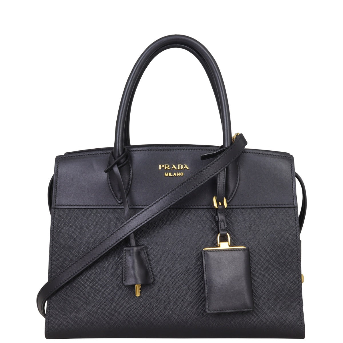 Prada Saffiano City Calf Esplanade Medium