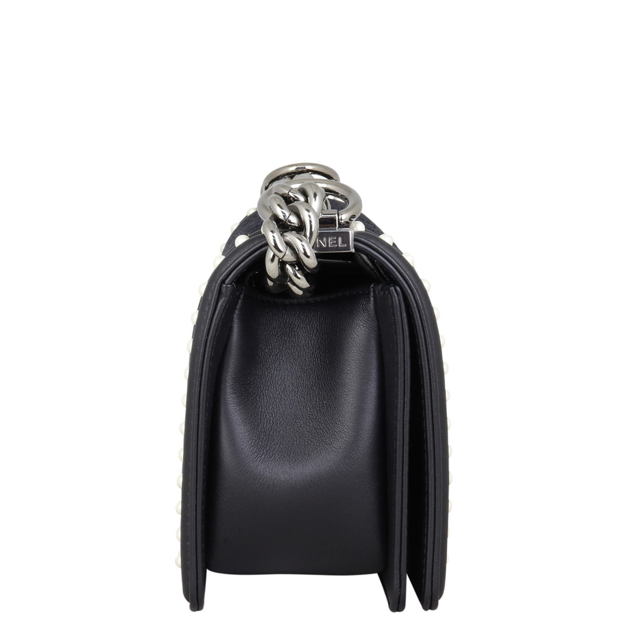 Chanel Boy Small Tweed Pearls