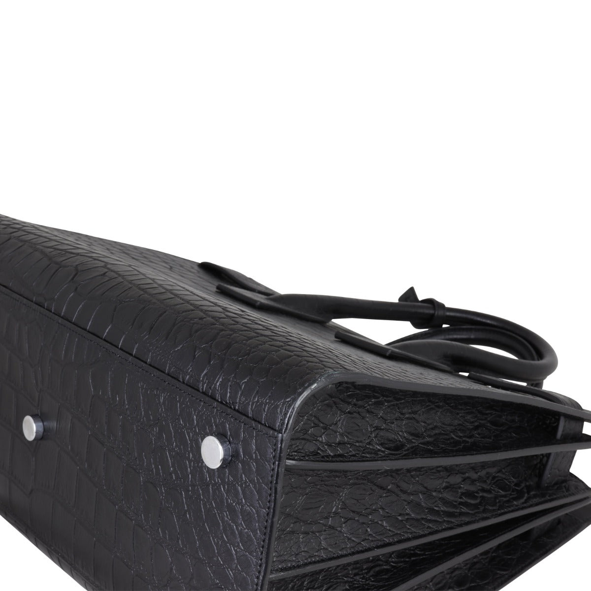Saint Laurent Sac de Jour Small Croc-Embossed