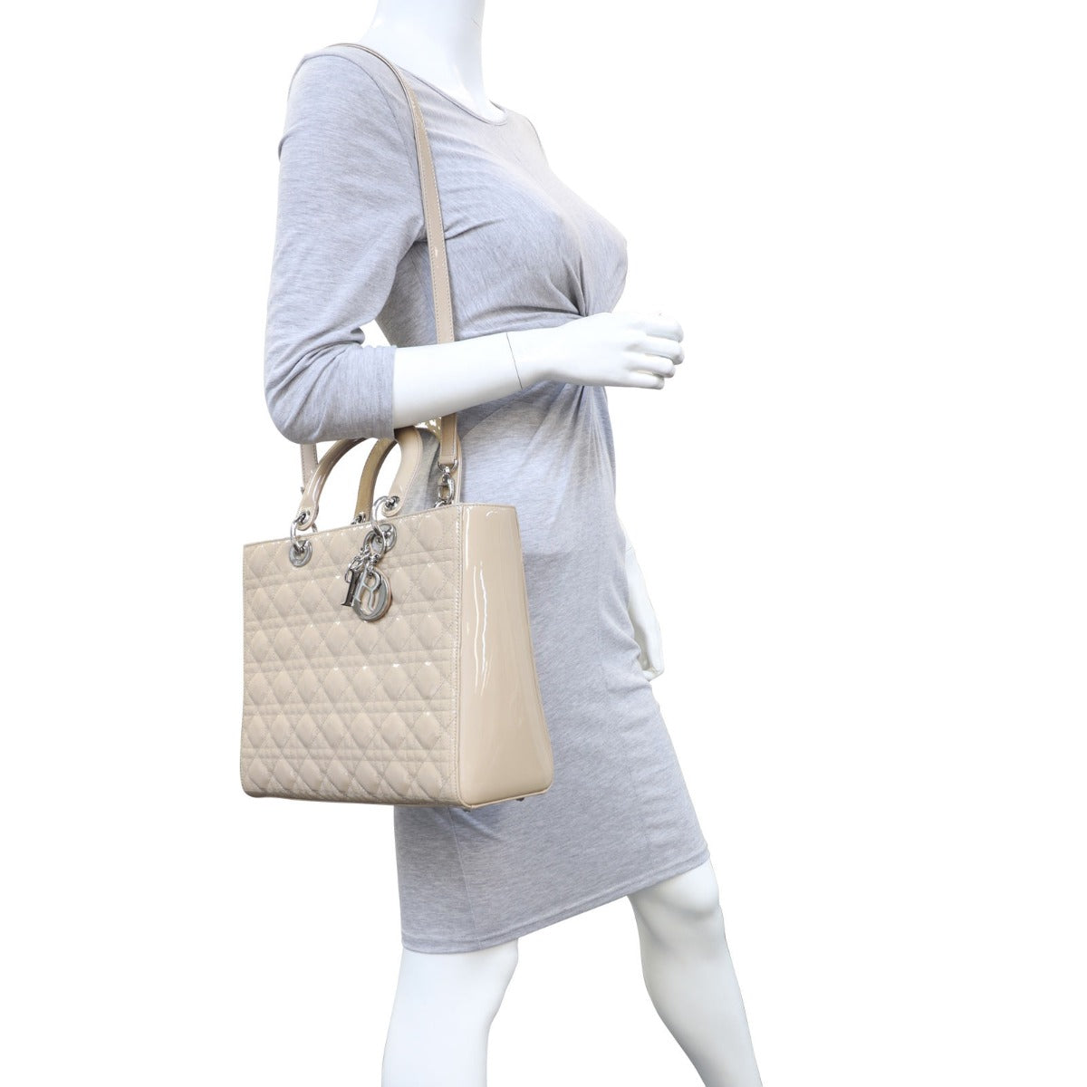 Dior Lady Dior Large Patent