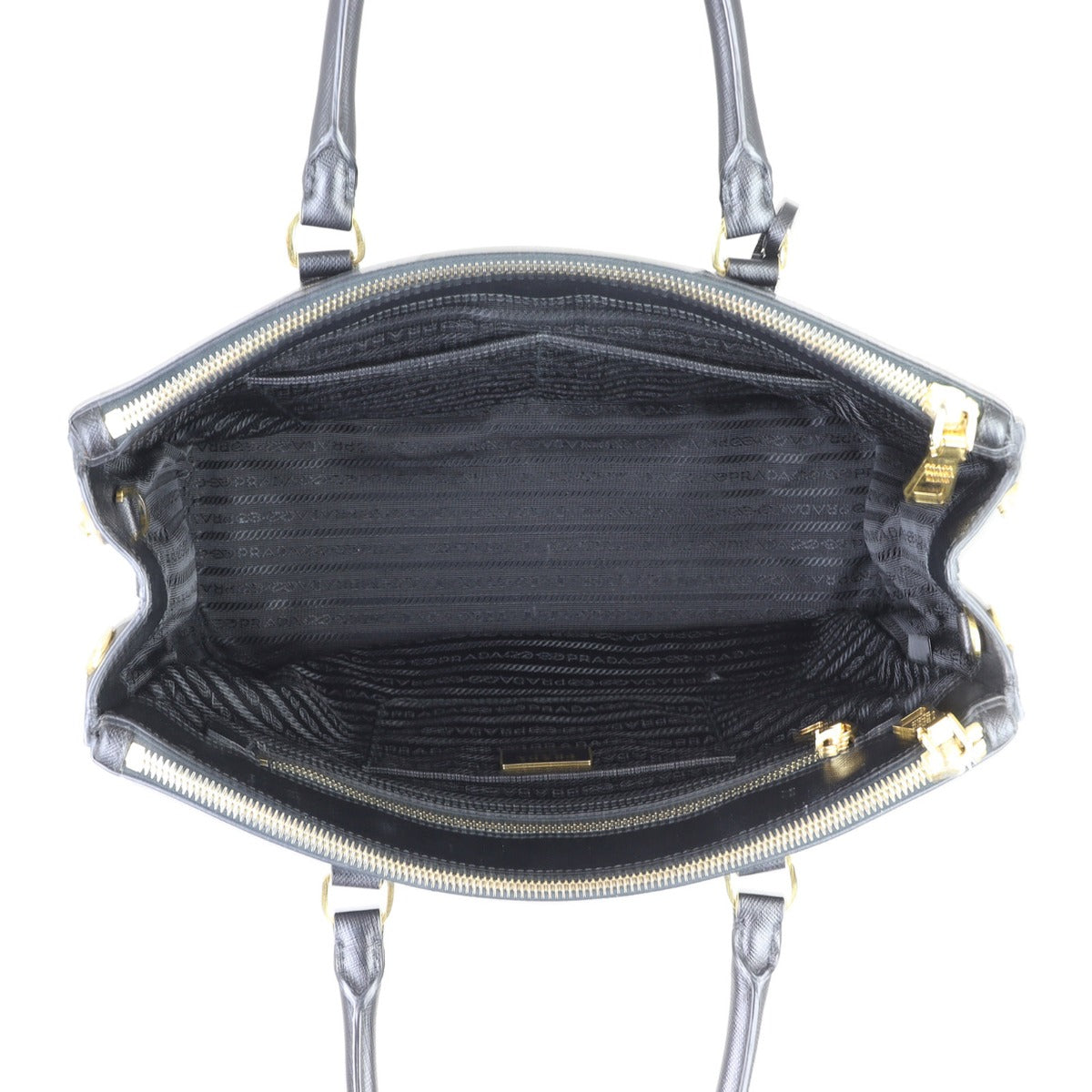 Prada Saffiano Lux Galleria Double Zip Tote Medium