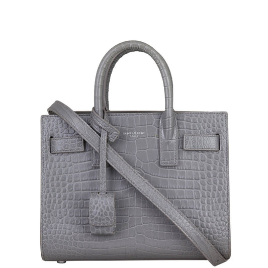 Saint Laurent Sac de Jour Nano Croc-Embossed