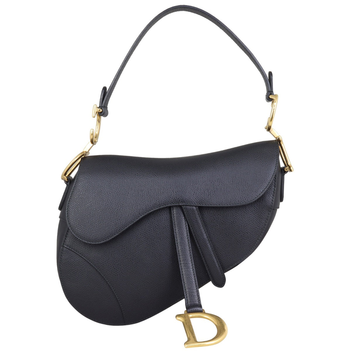 Dior Saddle Bag with Embroidered Shoulder Strap