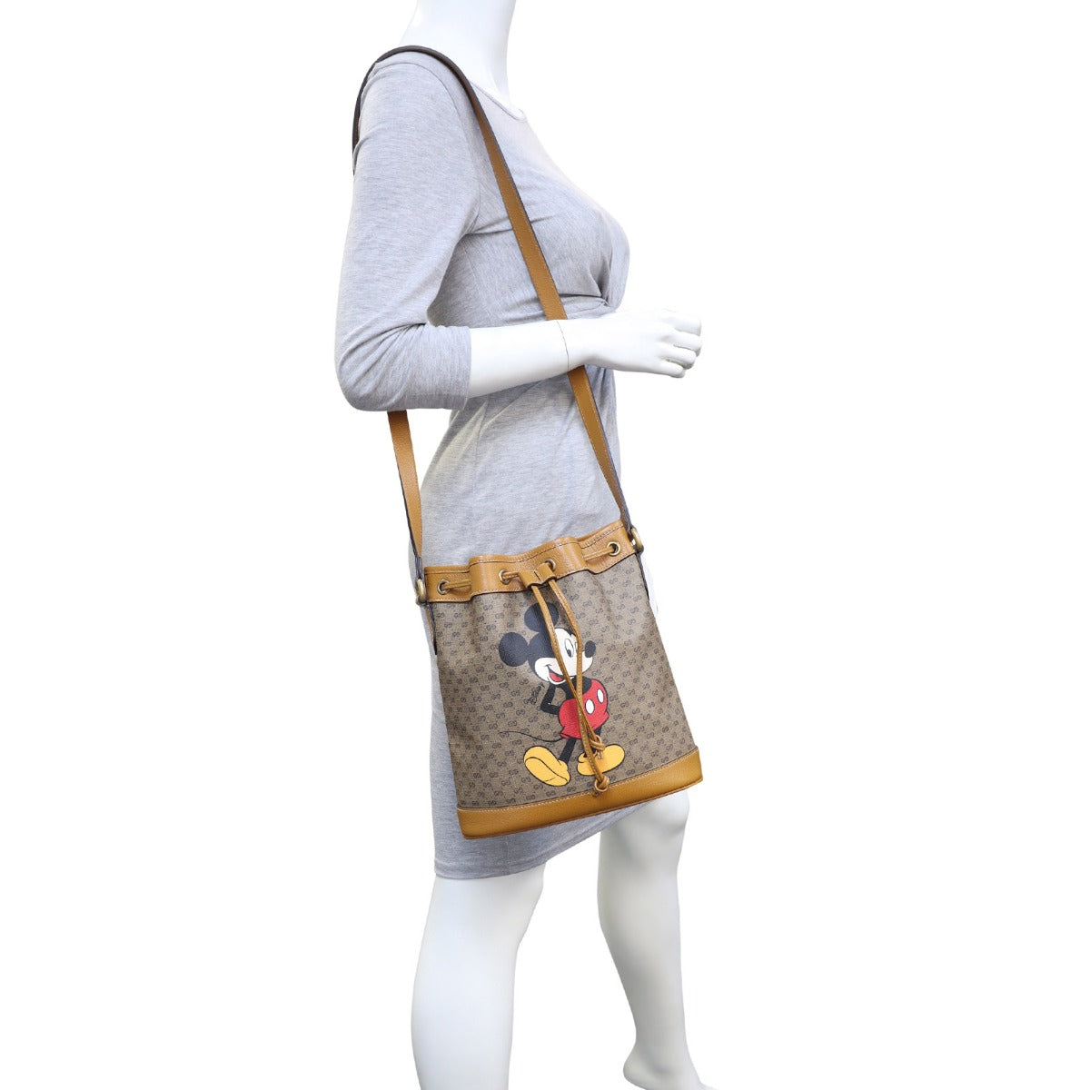 Gucci x Disney Mini GG Supreme Bucket Bag