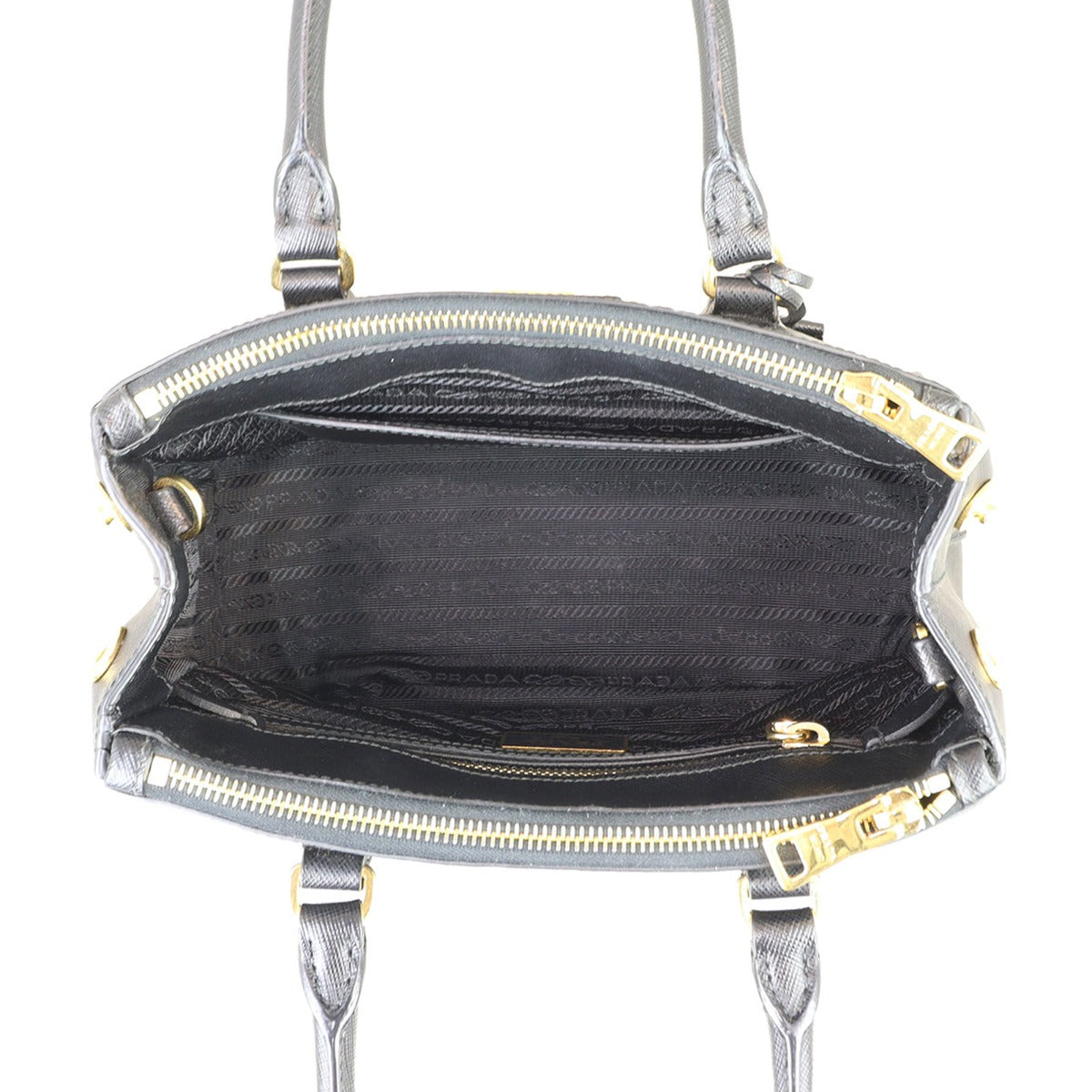 Prada Saffiano Lux Galleria Double Zip Tote Mini