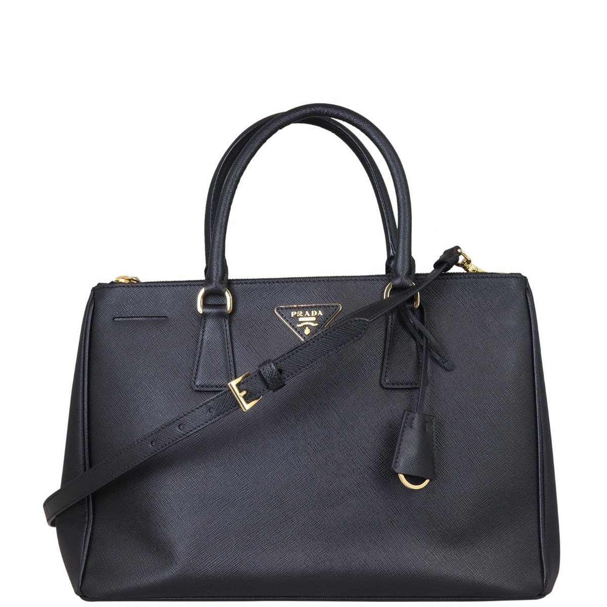 Prada Saffiano Lux Galleria Double Zip Tote Medium