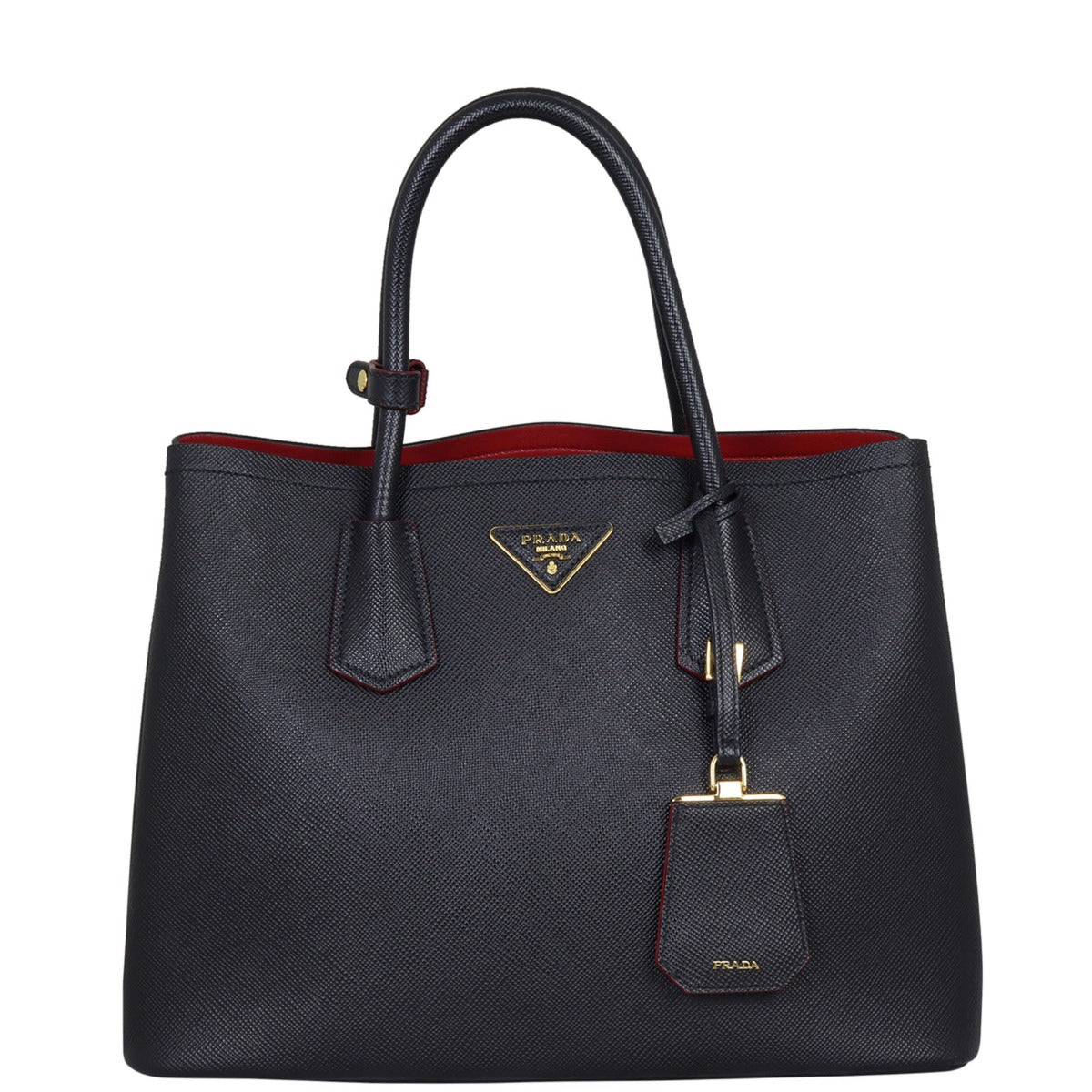 Prada Saffiano Cuir Double Bag Medium