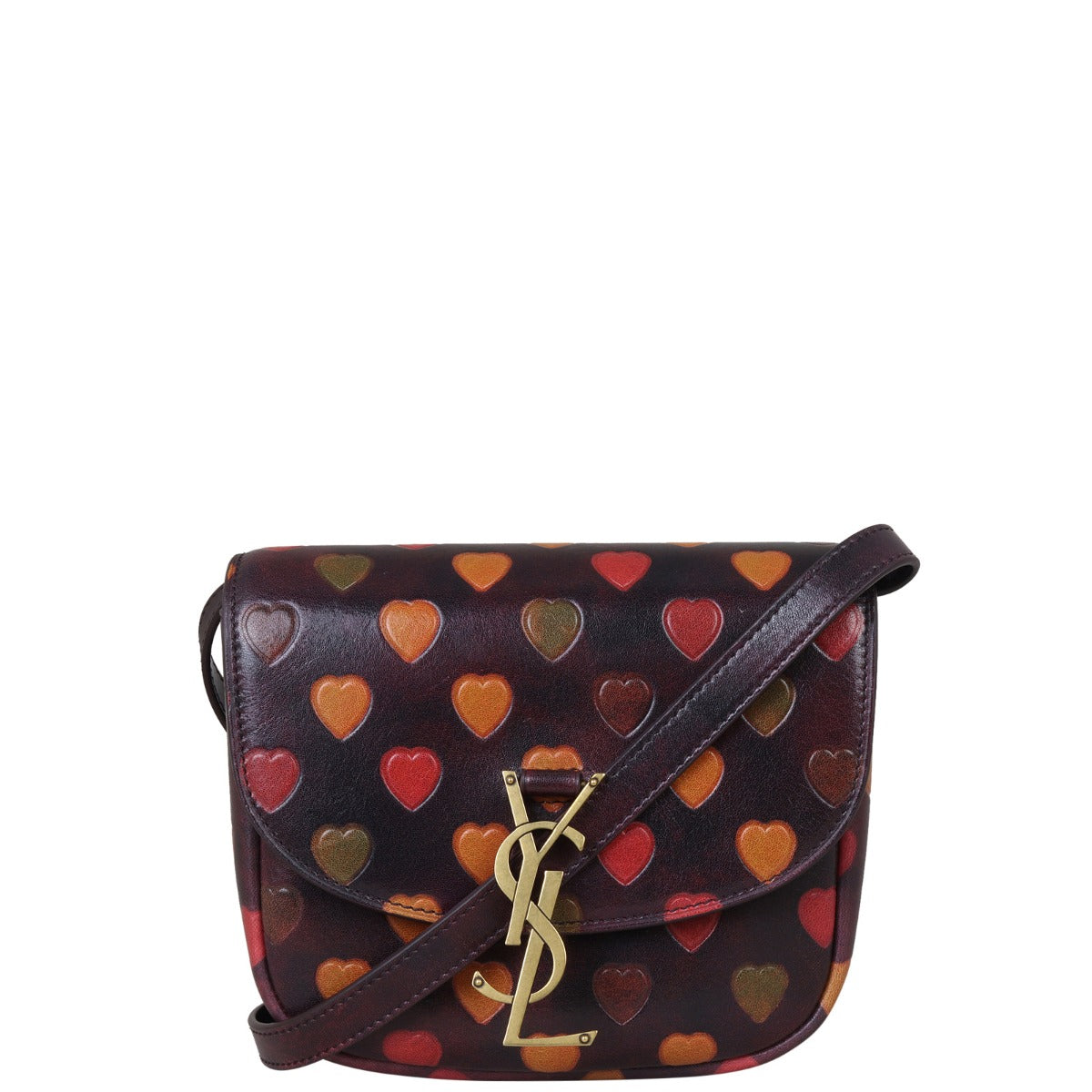 Saint Laurent Kaia Heart Embossed Crossbody