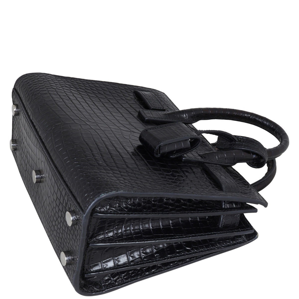 Saint Laurent Sac de Jour Nano Croc-Embossed