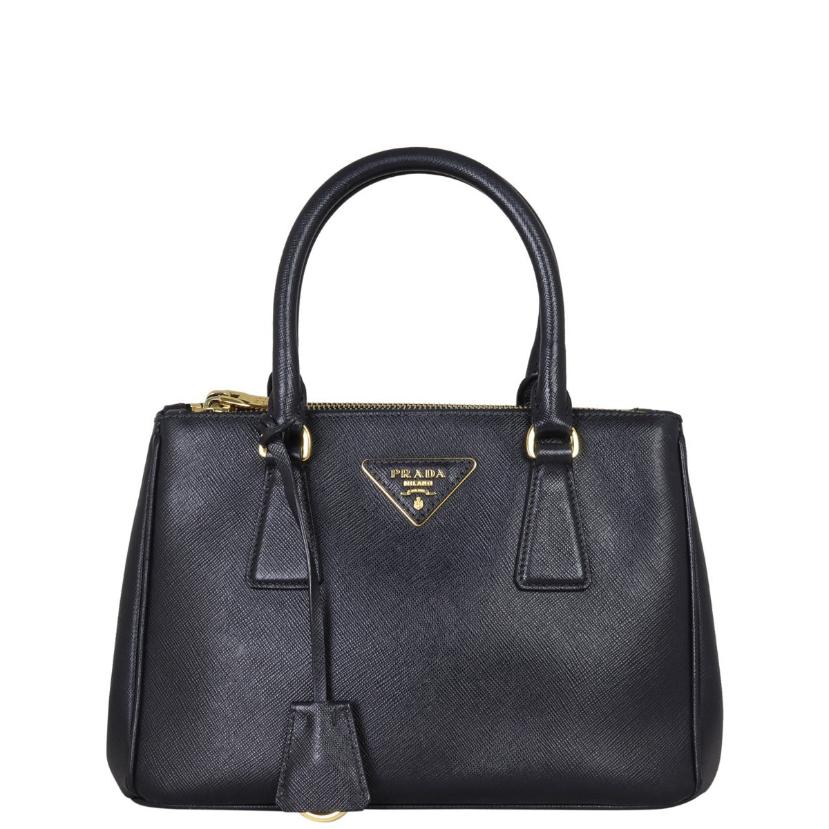 Prada Saffiano Lux Galleria Double Zip Tote Mini