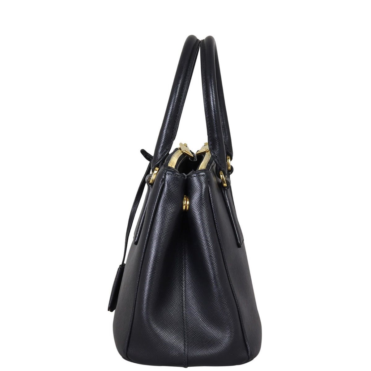 Prada Saffiano Lux Galleria Double Zip Tote Mini