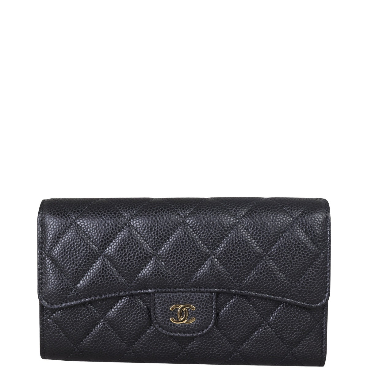 Chanel Classic Flap Long Wallet | Black GHW